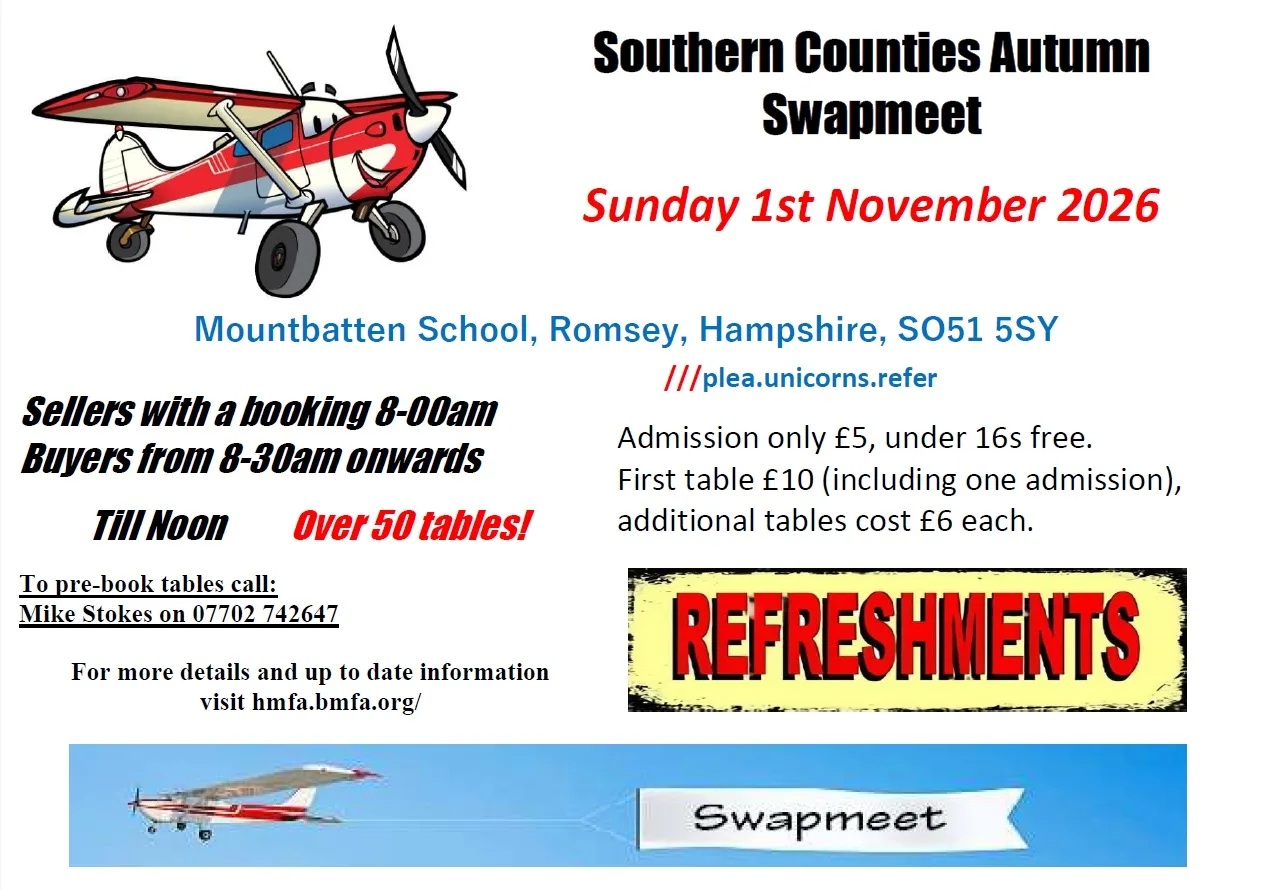 Southern Counties Autumn Swapmeet at Mountbatten School