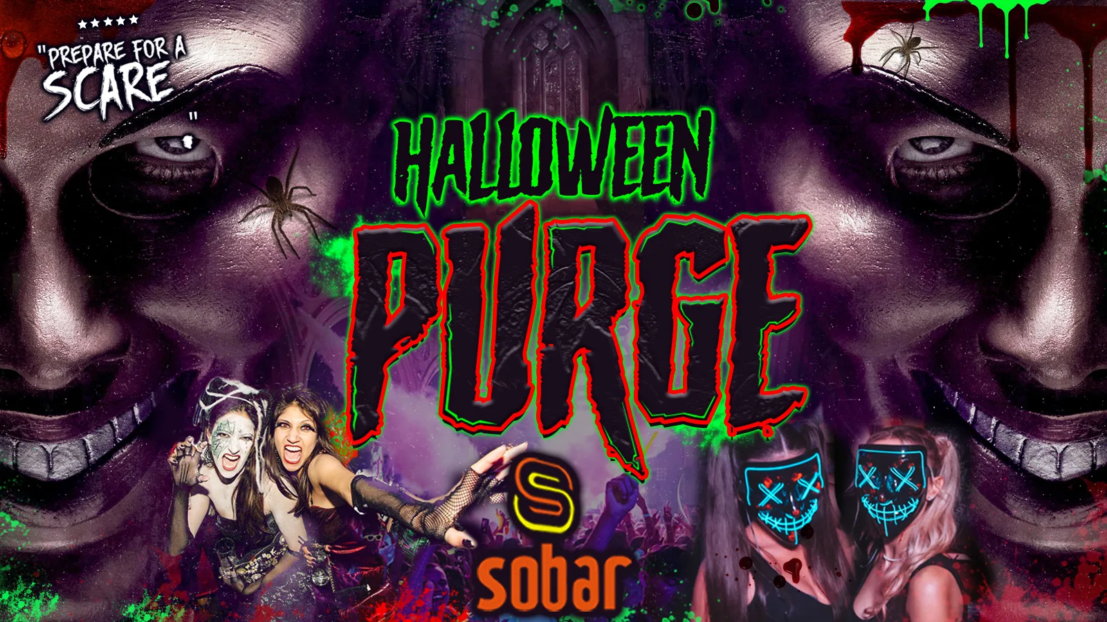 HALLOWEEN PURGE🩸 Southampton's Biggest Halloween Event 🎃 at Sobar Southampton