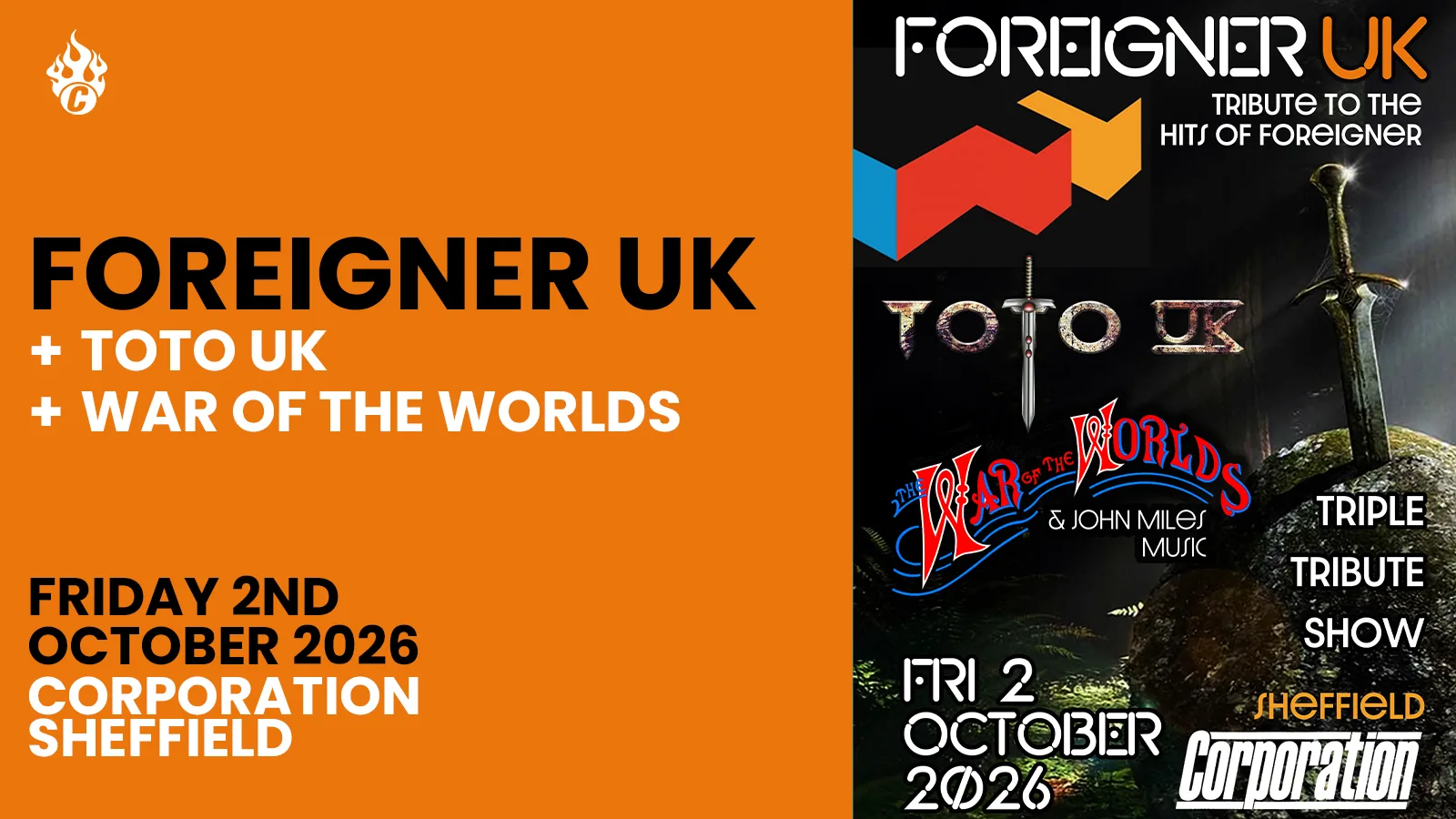 Foreigner, Toto and War of the Worlds at Corporation