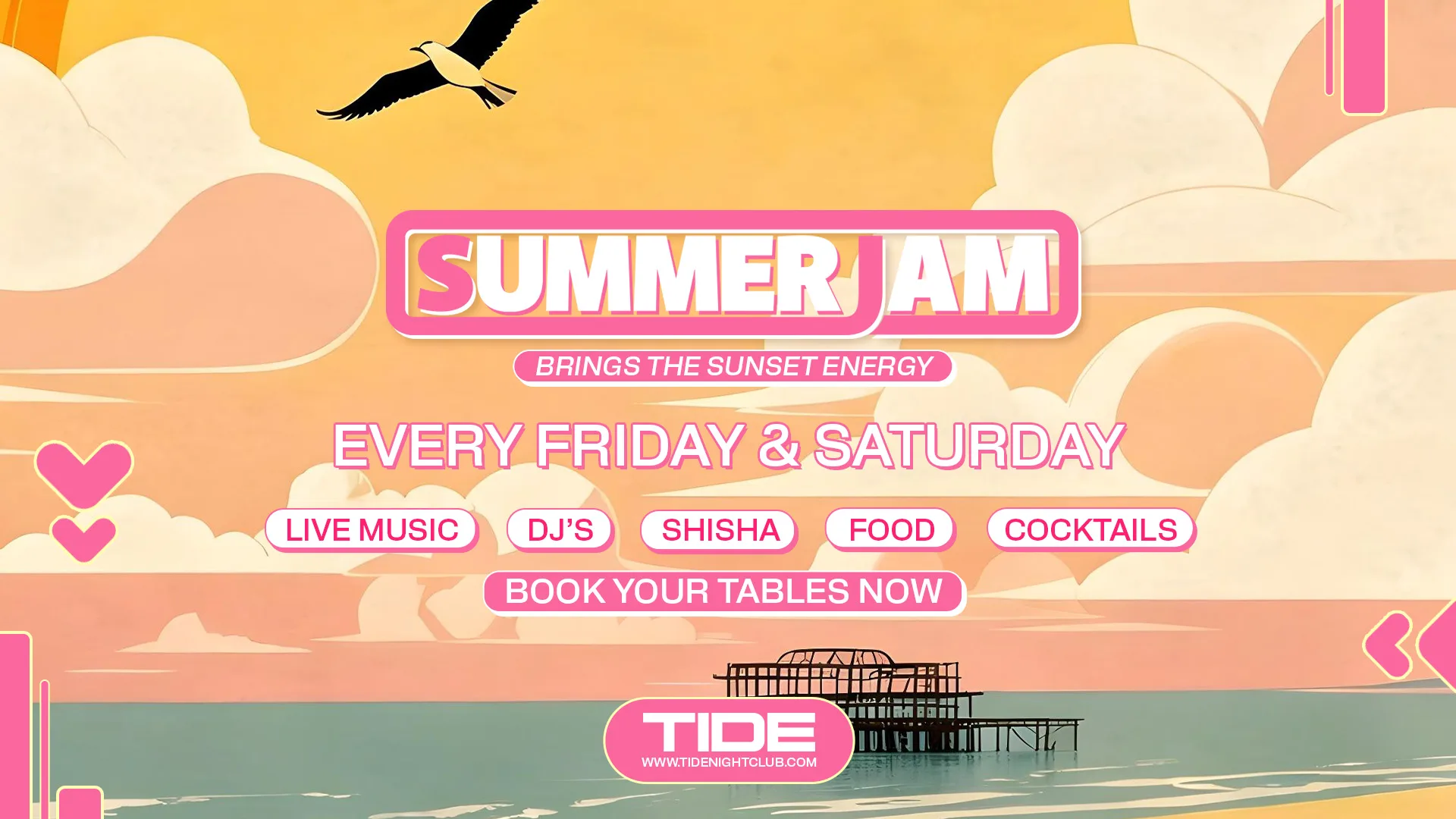 Summer Jam 29.08.26 | Tide Beach Club | Brighton