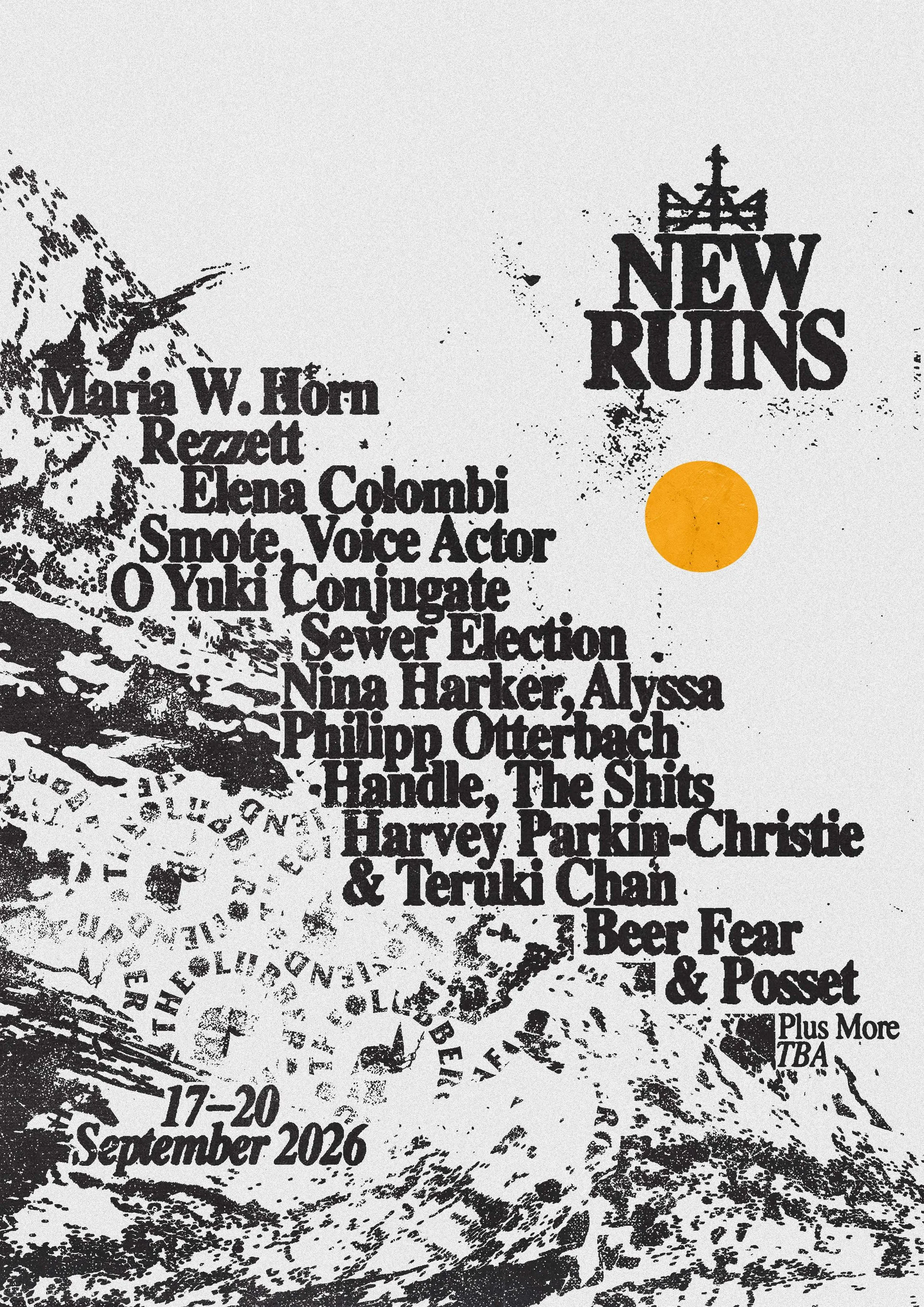 New Ruins Festival 2026 at The Lubber Fiend