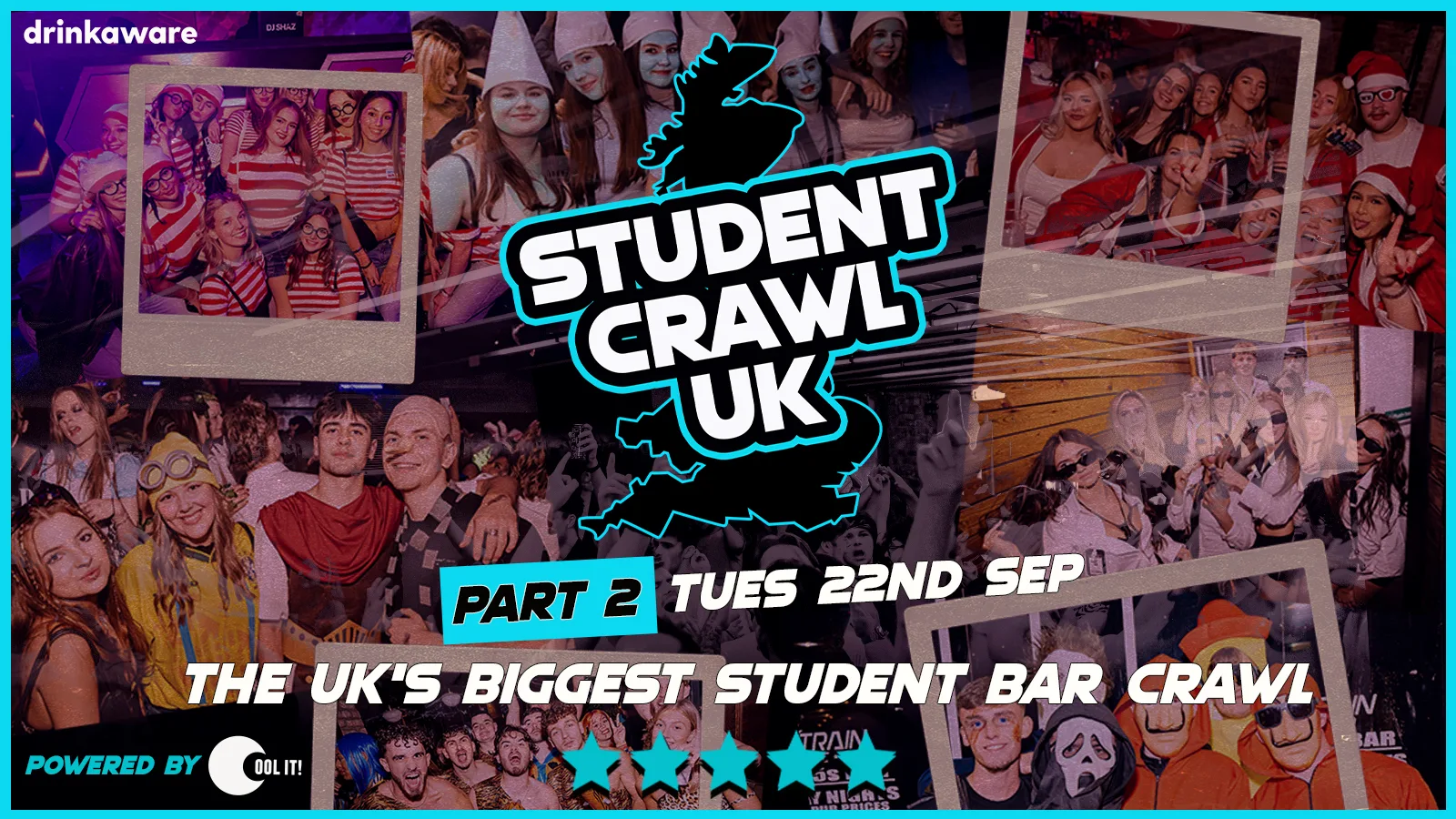 STUDENT CRAWL 2026 - PART 2️⃣ 🍻👕 - THE UK'S BIGGEST BAR CRAWL - FREE BAR CRAWL T SHIRT INCLUDED - LIVERPOOL’S BEST BARS CLUBS 🎉🔥 at HEEBIE JEEBIES / MCNASTYS/ BLACK RABBIT / EINSTEIN / MCCOOLEYS / CHEERS / SOHO & Electrik WAREHOUSE