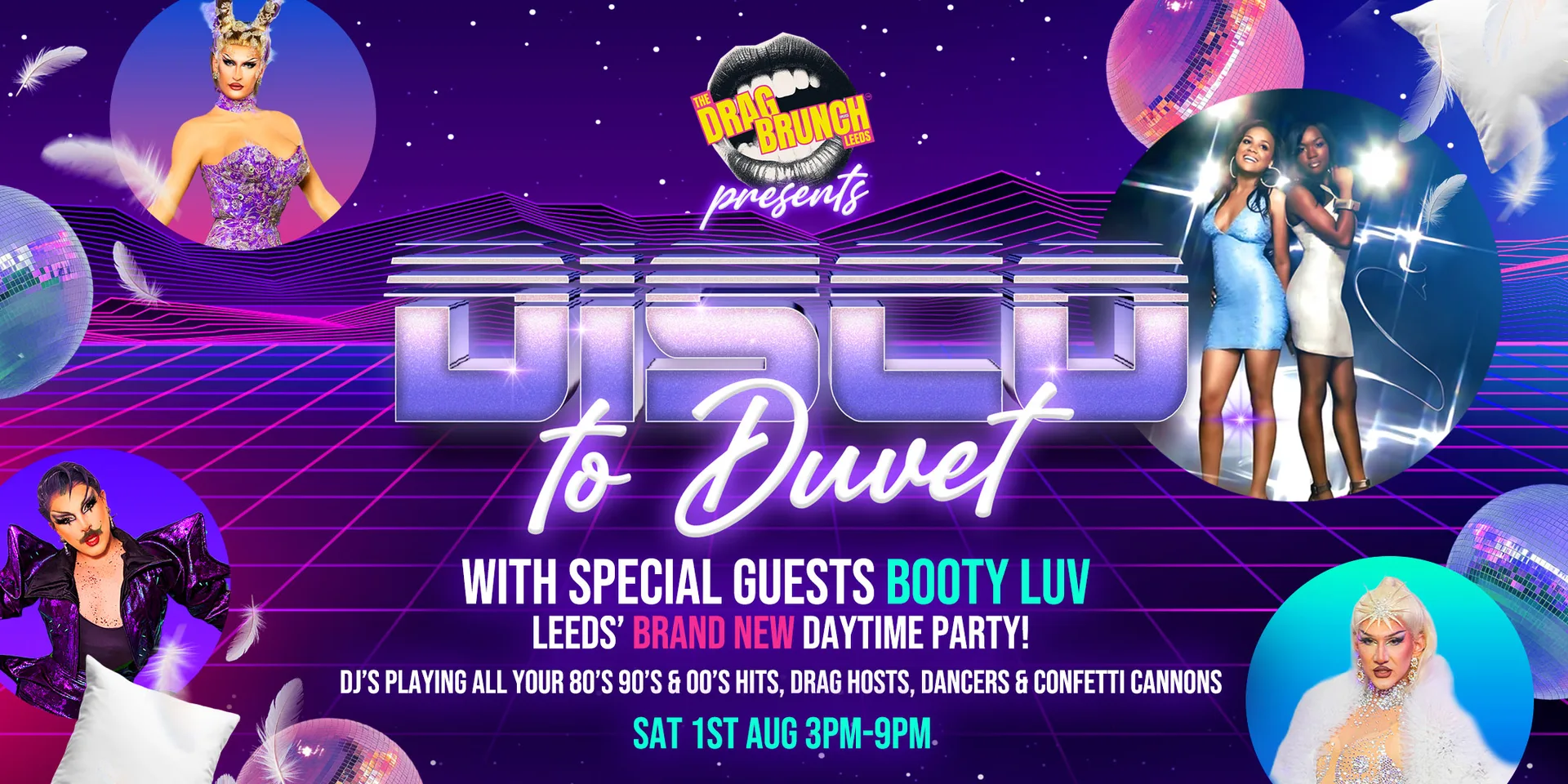 DISCO TO DUVET Ft Booty Luv live! (Daytime club event) at Under The Arches