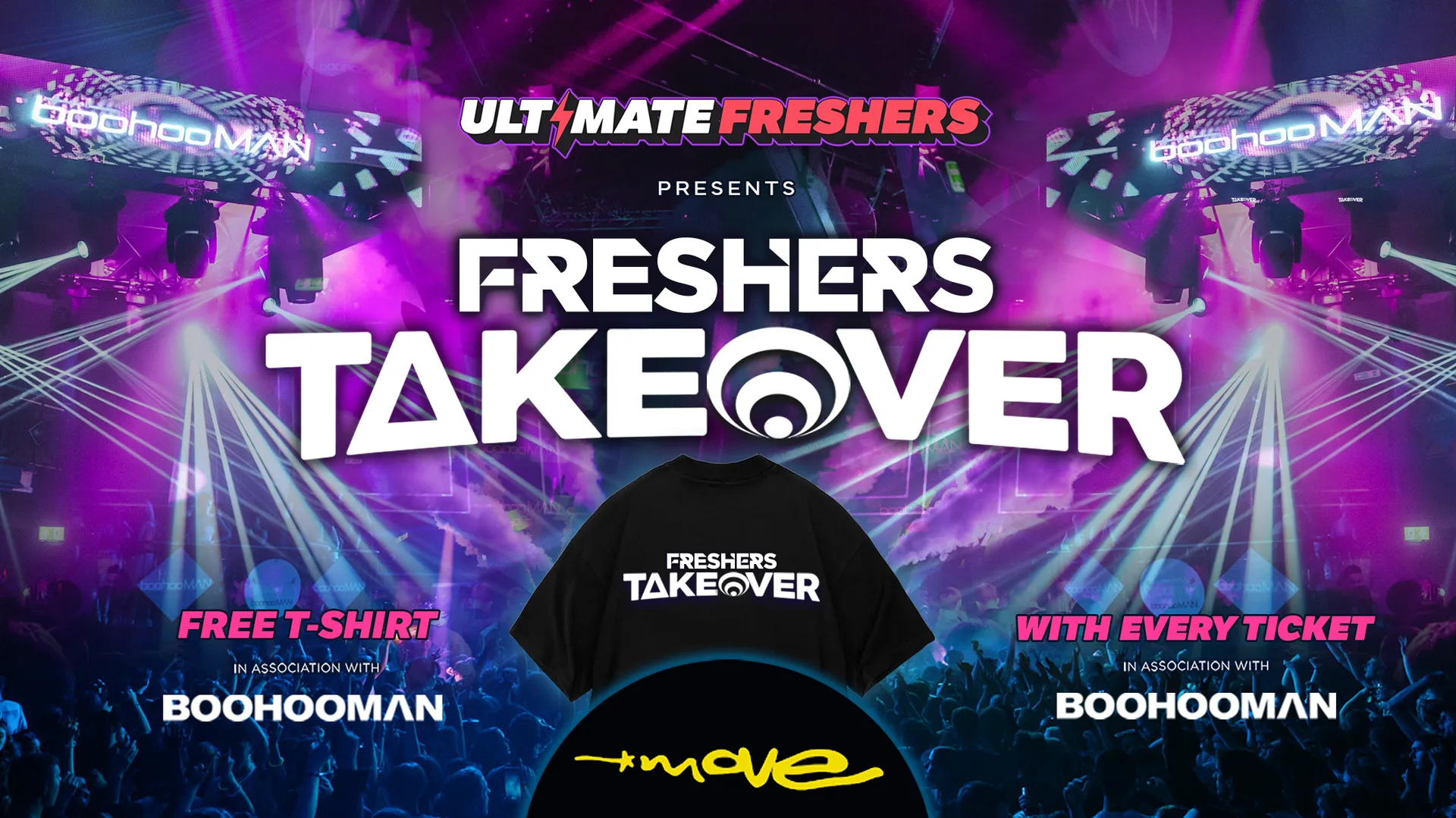 FRESHERS TAKEOVER EXETER 2026 ⚡️ Sold Out 15 years Running! 👕 FREE T-Shirt with Every Ticket! at Move