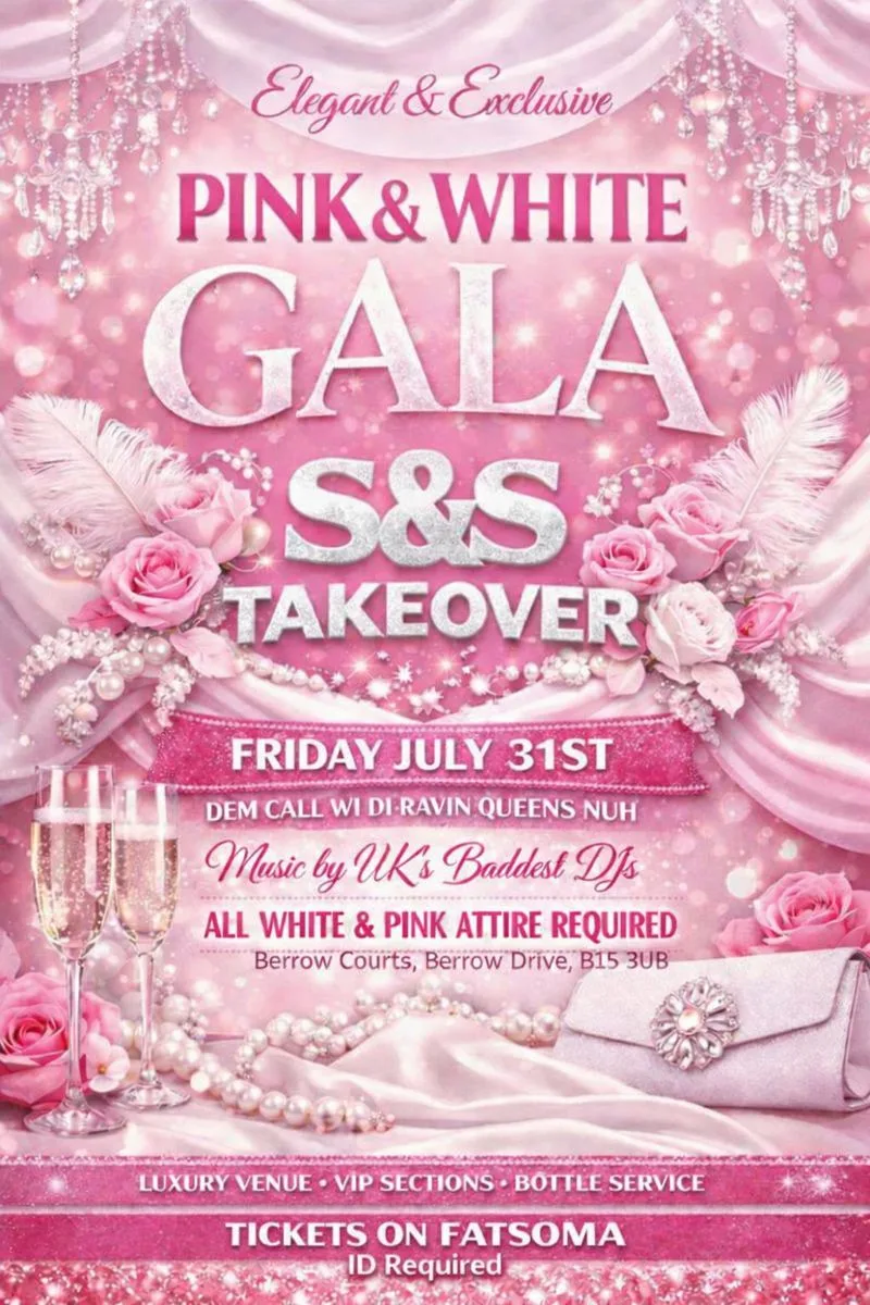 S&S pink and white Gala at Berrow Court