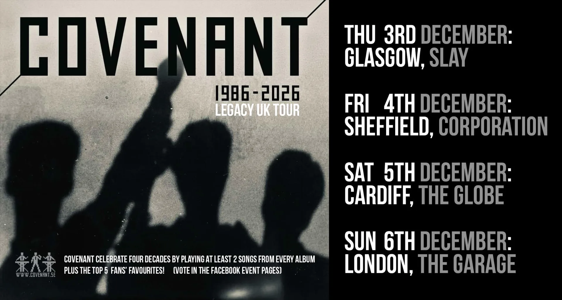 COVENANT 1986-2026 Legacy Tour at Slay Glasgow