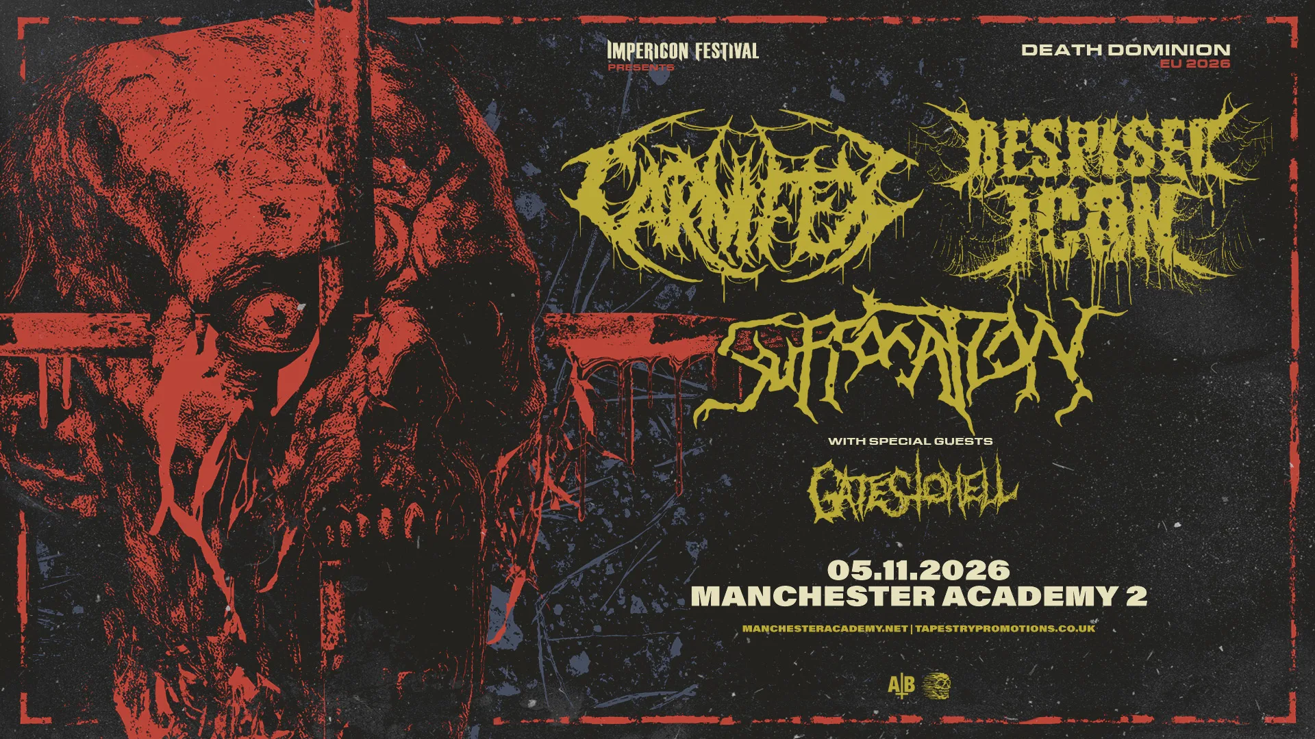 DESPISED ICON, CARNIFEX, SUFFOCATION