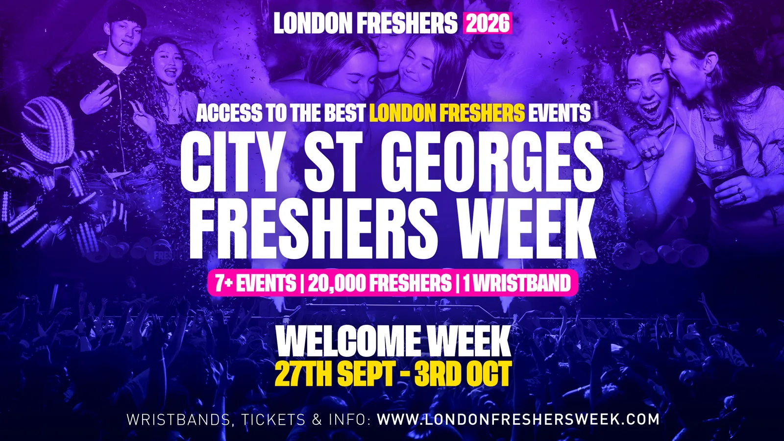 City St George's University of London Freshers - London Freshers Week 2026