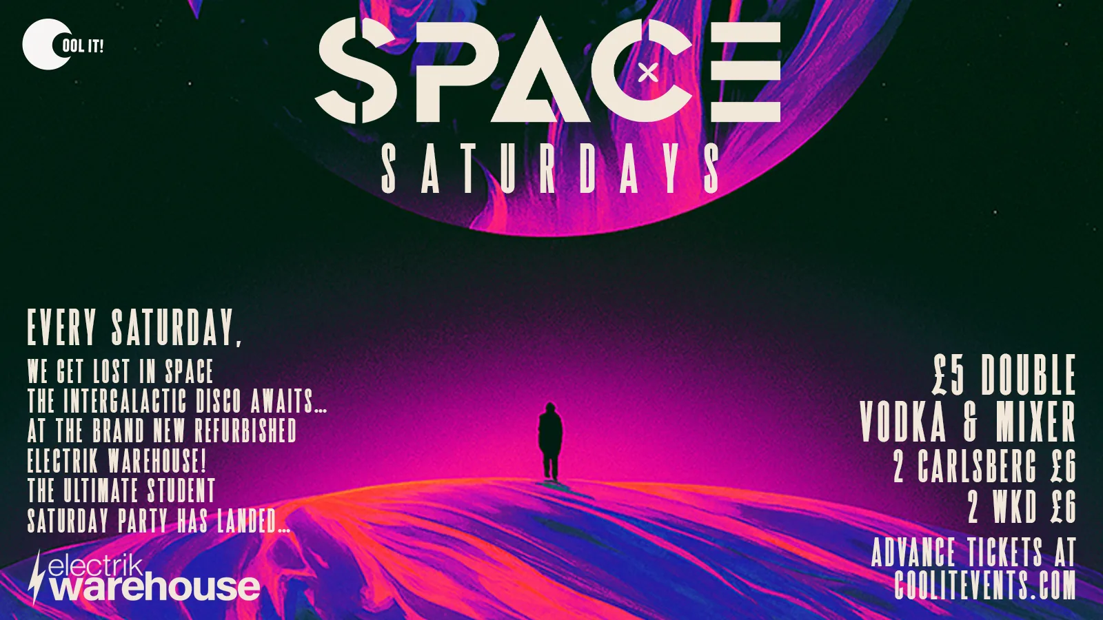 🪩 👾 SPACE SATURDAYS 👾 🪩 @ The All New Electrik WAREHOUSE at ELECTRIK WAREHOUSE