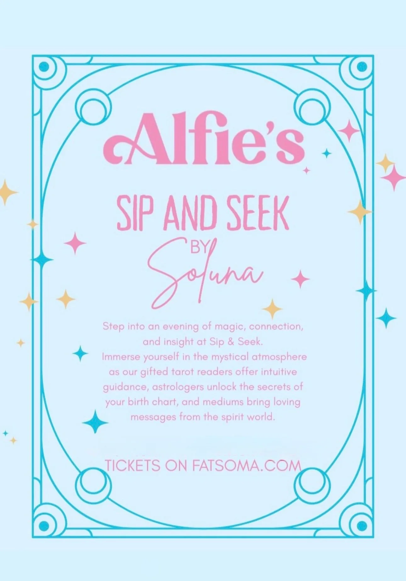 Alfie’s Presents: Sip & Seek – by Soluna, 13th August