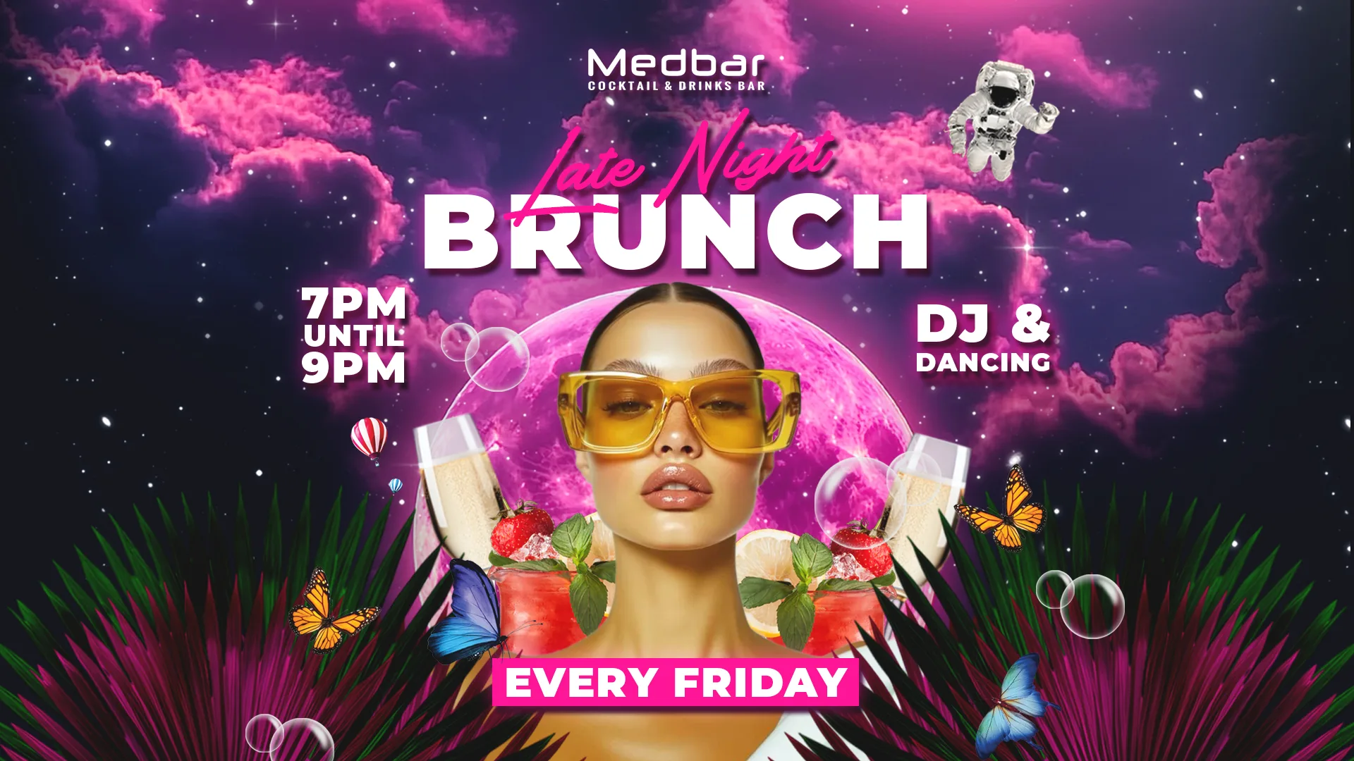 Late Night Brunch [BOOK VIA WEBSITE] at Medbar Southampton