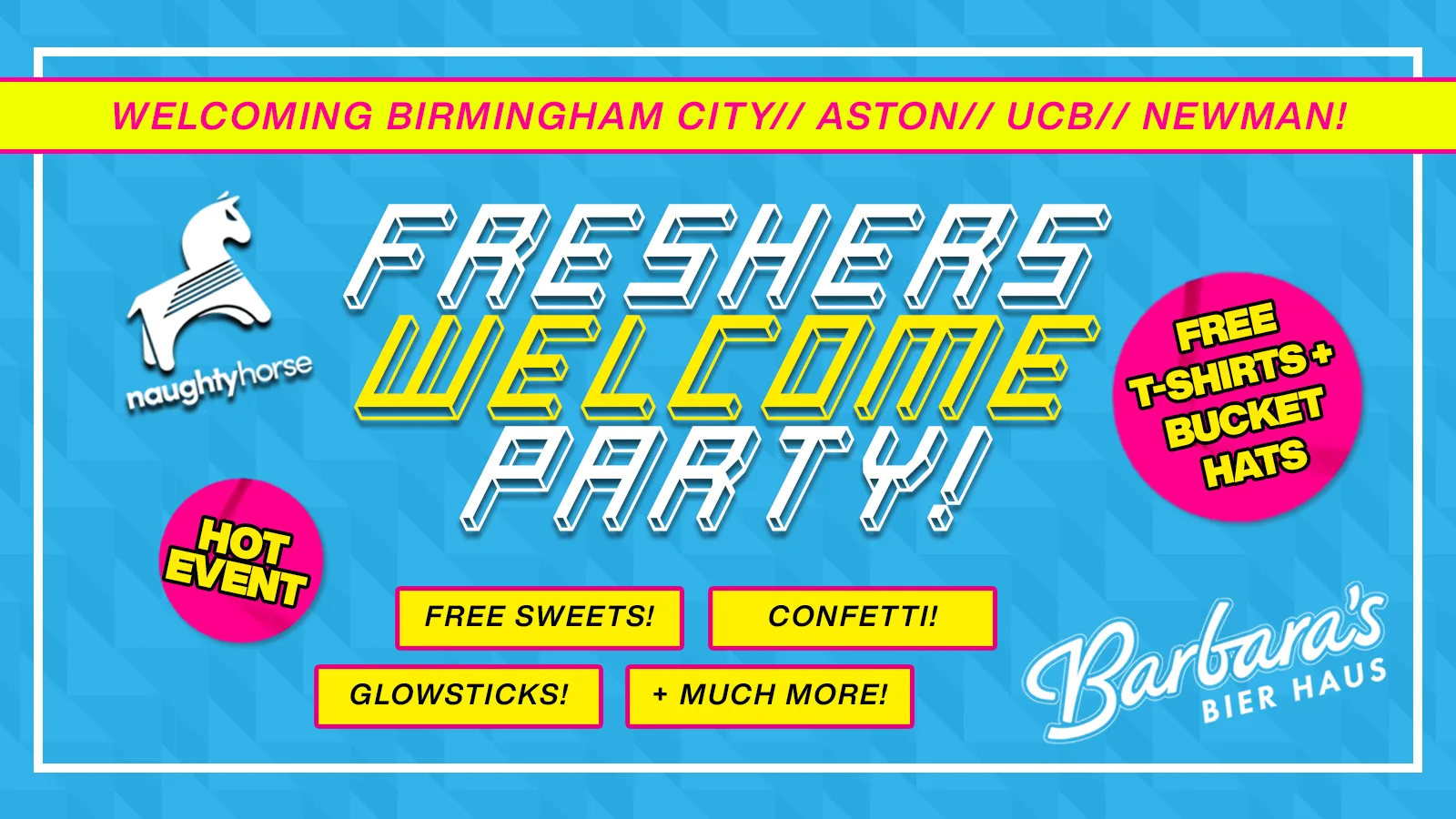 Official Birmingham Freshers Welcome Party at Barbara's Bier Haus Birmingham