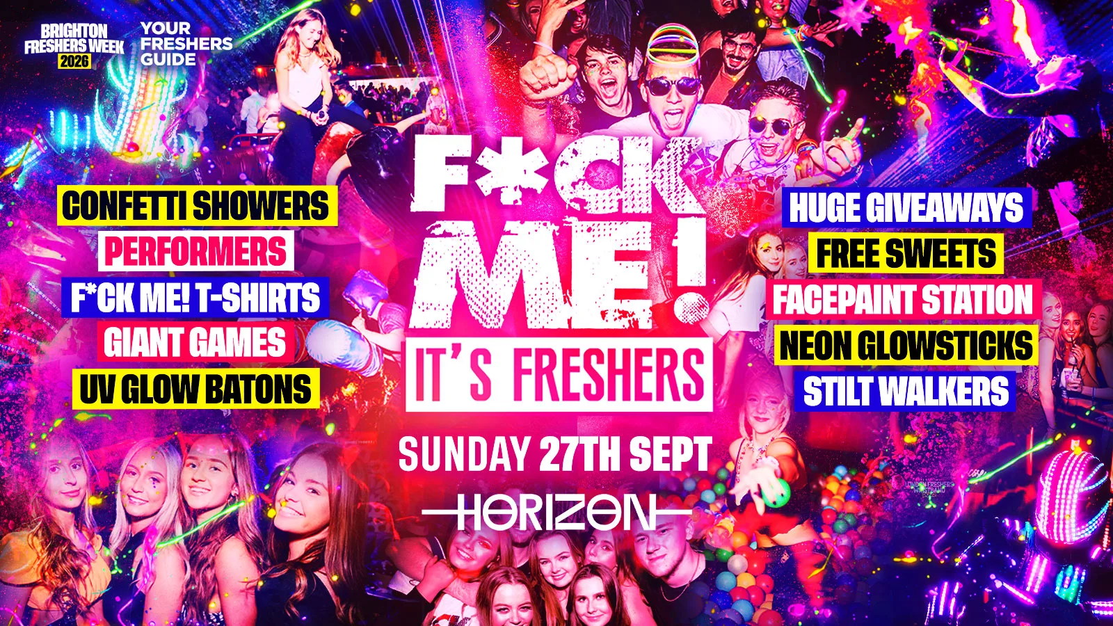 F*CK ME It's Freshers | Brighton Freshers 2026 - Third Release Selling Fast ⚡️