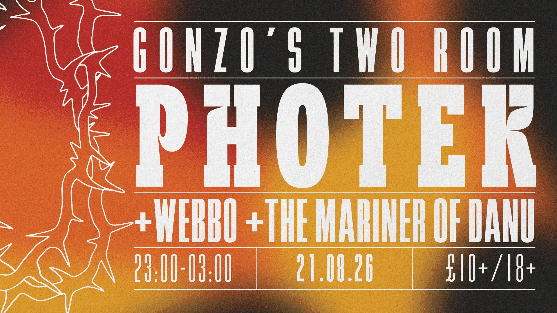 Photek at Gonzo's Tea Room