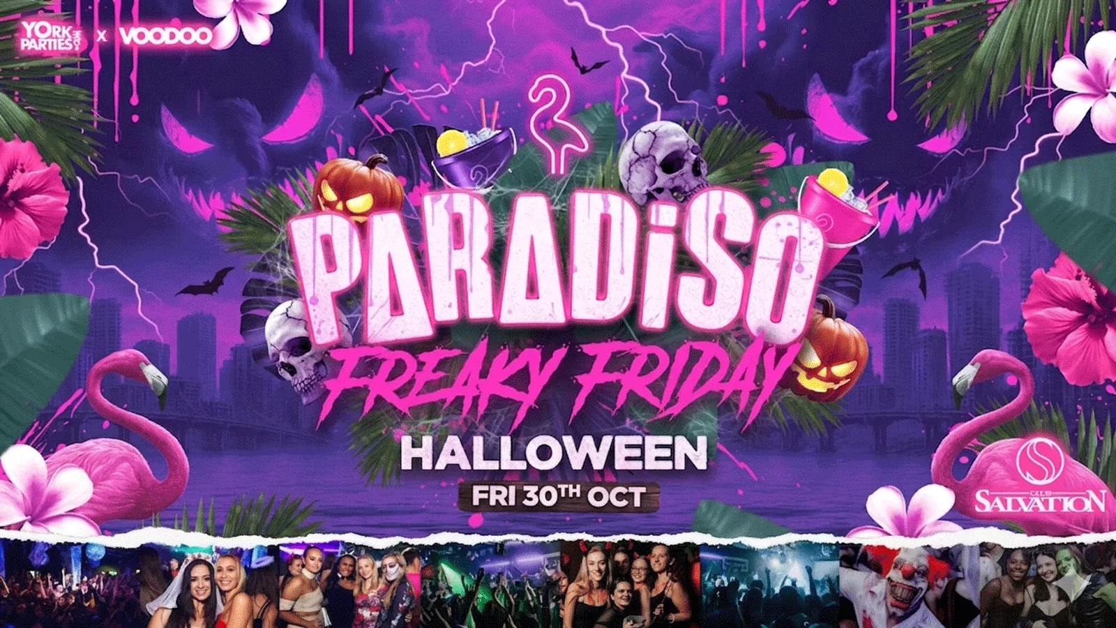 PARADISO FREAKY FRIDAY Halloween Special 🦩🎃👻 at Club Salvation