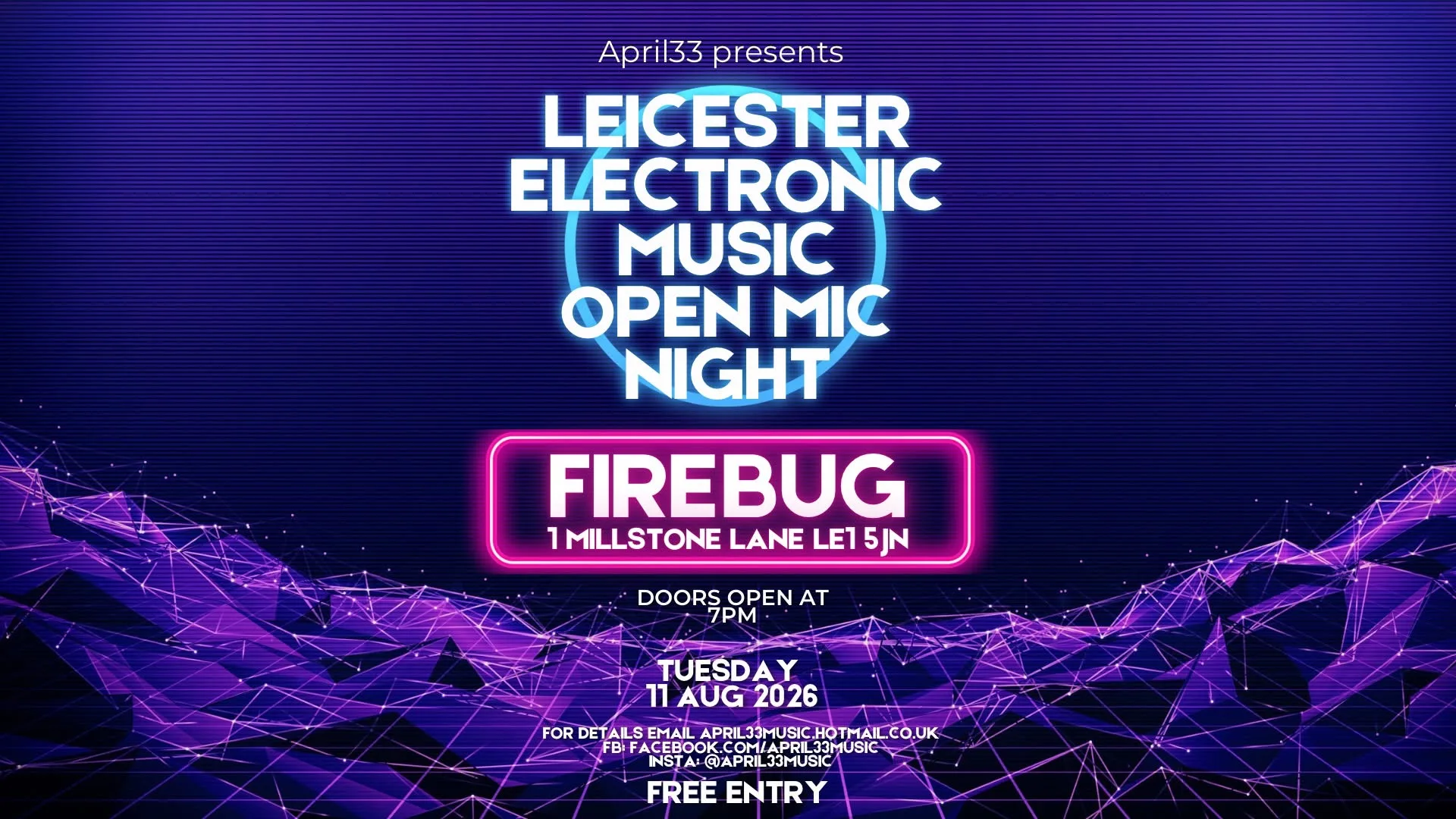 Leicester Electronic Music Open Mic Night