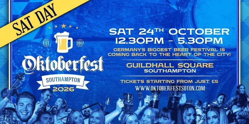 Oktoberfest Southampton • Saturday (DAY!) 24th October // 12:30pm - 5:30pm at Guildhall Square, Southampton