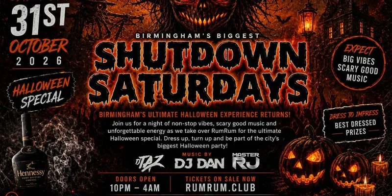 Birmingham’s biggest Halloween shutdown is back… 🎃🔥 at RumRum Birmingham