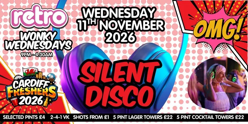Freshers 2026 - Silent Disco at Retro Cardiff