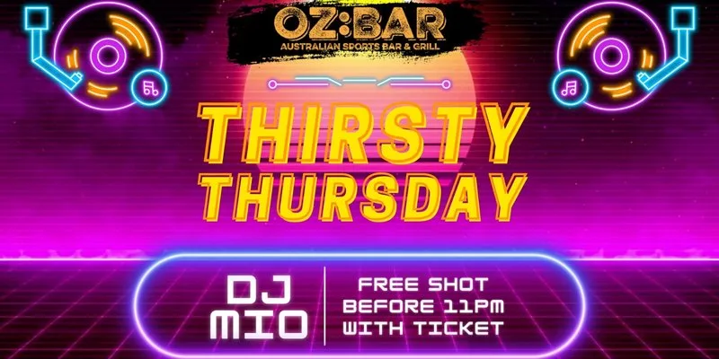 THIRSTY Thursdays | Mio (UK) | OZ:BAR at OZ Bar Nottingham