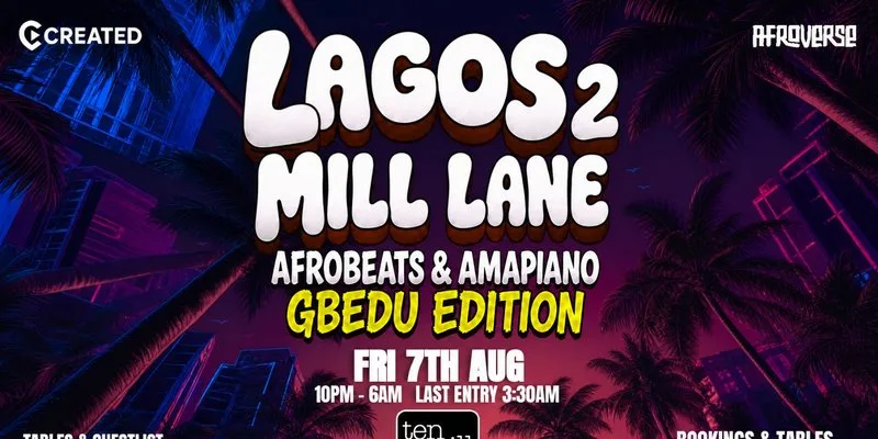 LAGOS 2 MILL LANE AFROBEATS & AMAPIANO GBEDU EDITION 🚨🚨