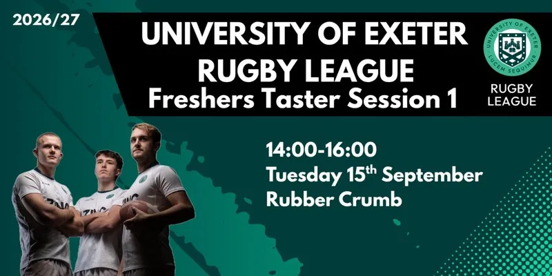 University of Exeter Rugby League Tuesday Taster Session at 3G Rubber Crumb Pitch, University of Exeter Sports Park