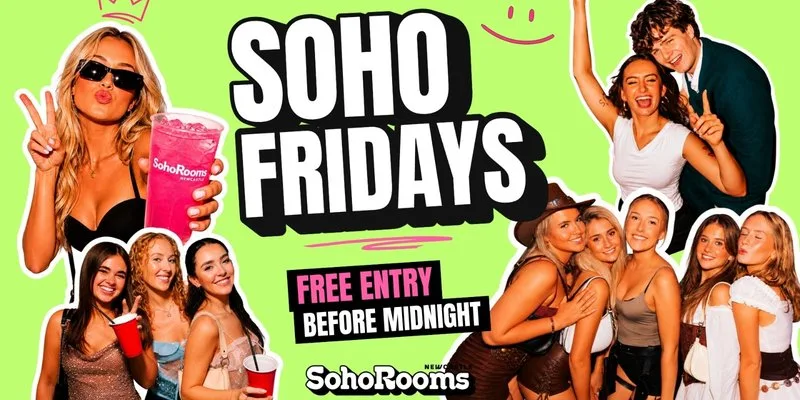 Soho Fridays 🍒| Soho Rooms Newcastle at Soho Rooms