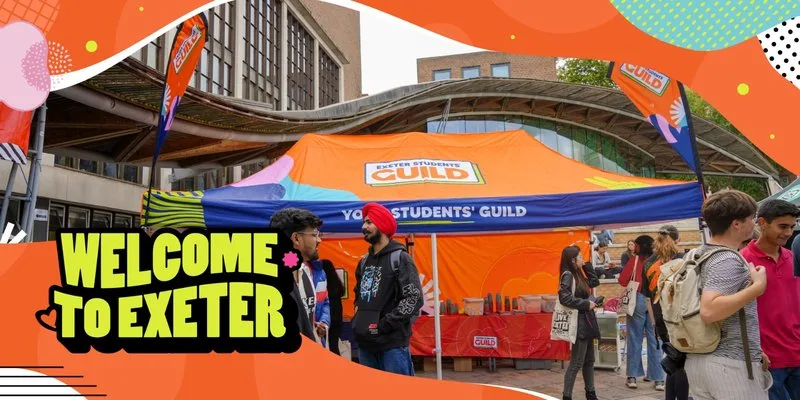 Meet your Guild & Personalisation Station at Great Hall Piazza (outside Great Hall), Streatham Campus, Exeter