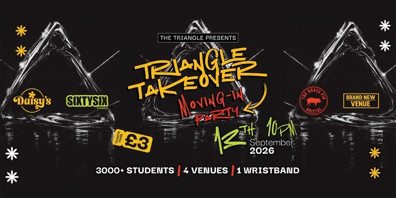 Freshers Triangle Takeover - 3000+ Students - 4 Venues