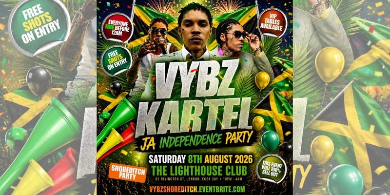 VYBZ Kartel - JA Independence Party - Everyone Free Before 12AM at The Lighthouse Bar and Club