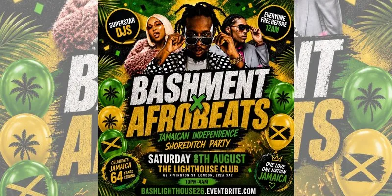 Bashment X Afrobeats - Shoreditch Party - Everyone Free Before 12AM