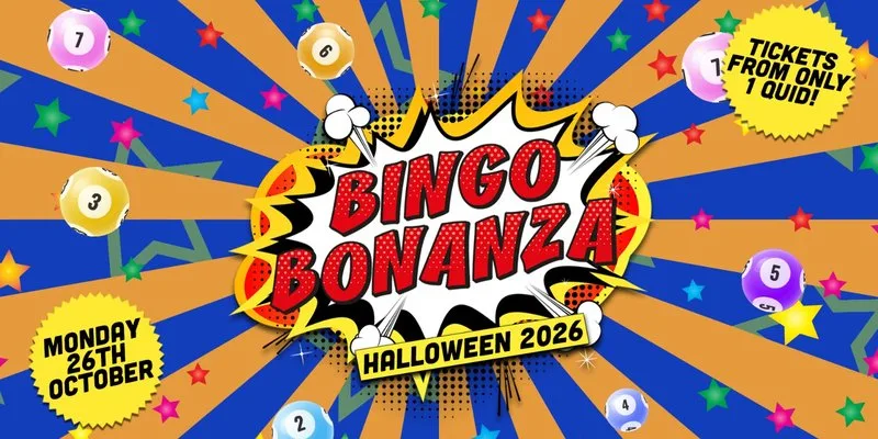 BINGO BONANZA 💀🧟‍♂️ HALLOWEEN EDITION! 🧟‍♂️💀  ONE OF THE BIGGEST STUDENT EVENTS OF THE YEAR - WIN PRIZES AND DILDOS. WOOPS!!! ☠️ at the social club