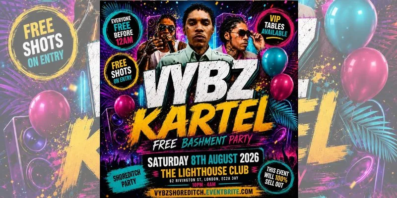 VYBZ Kartel - Free Bashment Party - Everyone Free Before 12AM at The Lighthouse Bar and Club