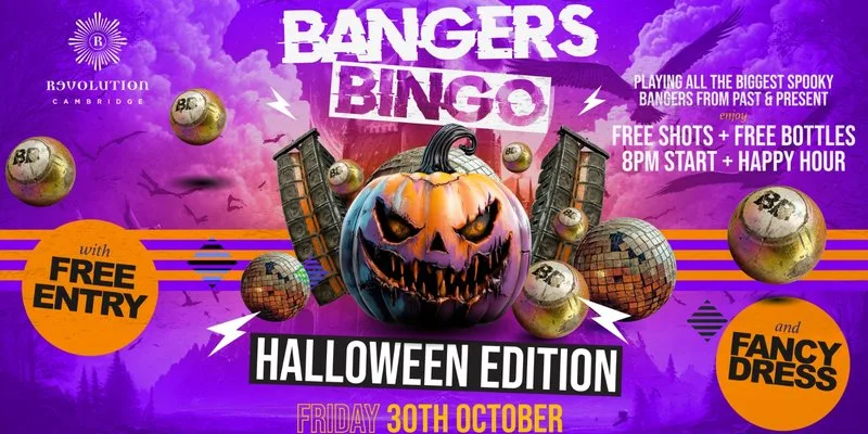 BANGERS BINGO - HALLOWEEN EDITION at Revolution Cambridge
