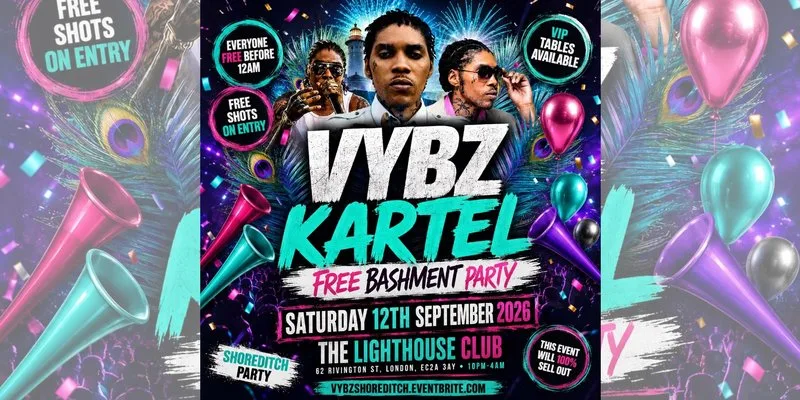 VYBZ Kartel - Free Bashment Party - Everyone Free Before 12AM at The Lighthouse Bar and Club