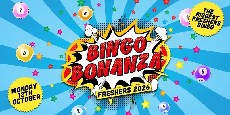 😜 BINGO BONANZA 😜 ONE OF THE BEST STUDENT EVENTS OF THE YEAR - WIN PRIZES AND DILDOS. WOOPS!!! 😈