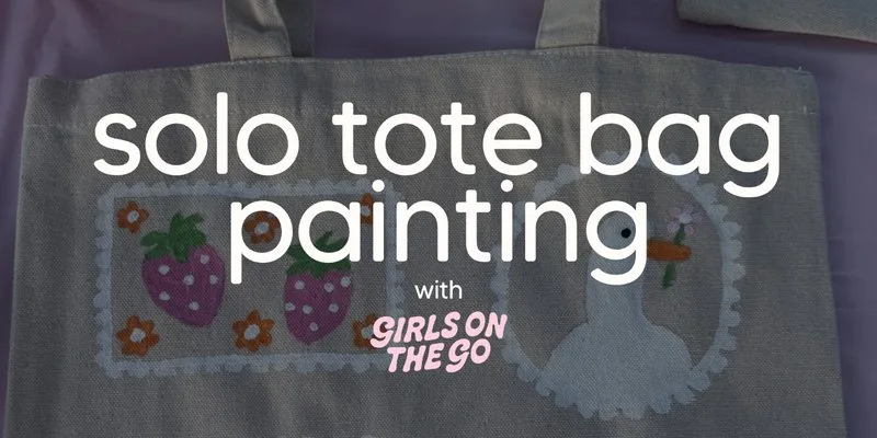 GOTG Solo Tote bag painting at Pipp and Co