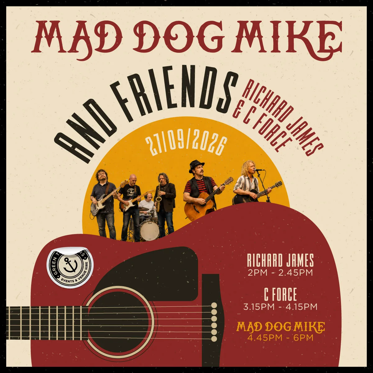 Mad Dog Mike and Friends at Green Taverners Marquee