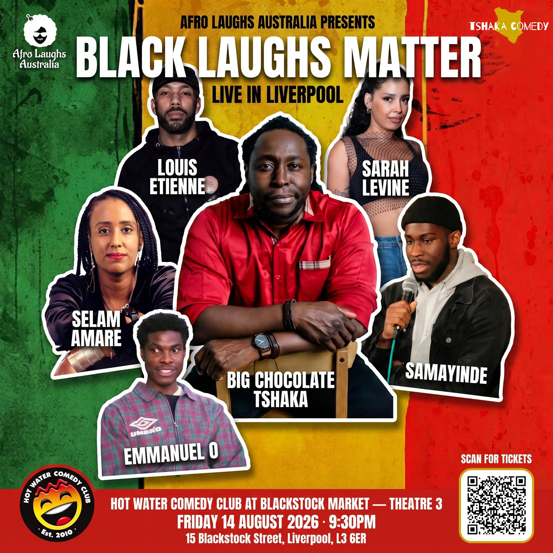 Black Laughs Matter at Hot Water Comedy Club (Blackstock Market)