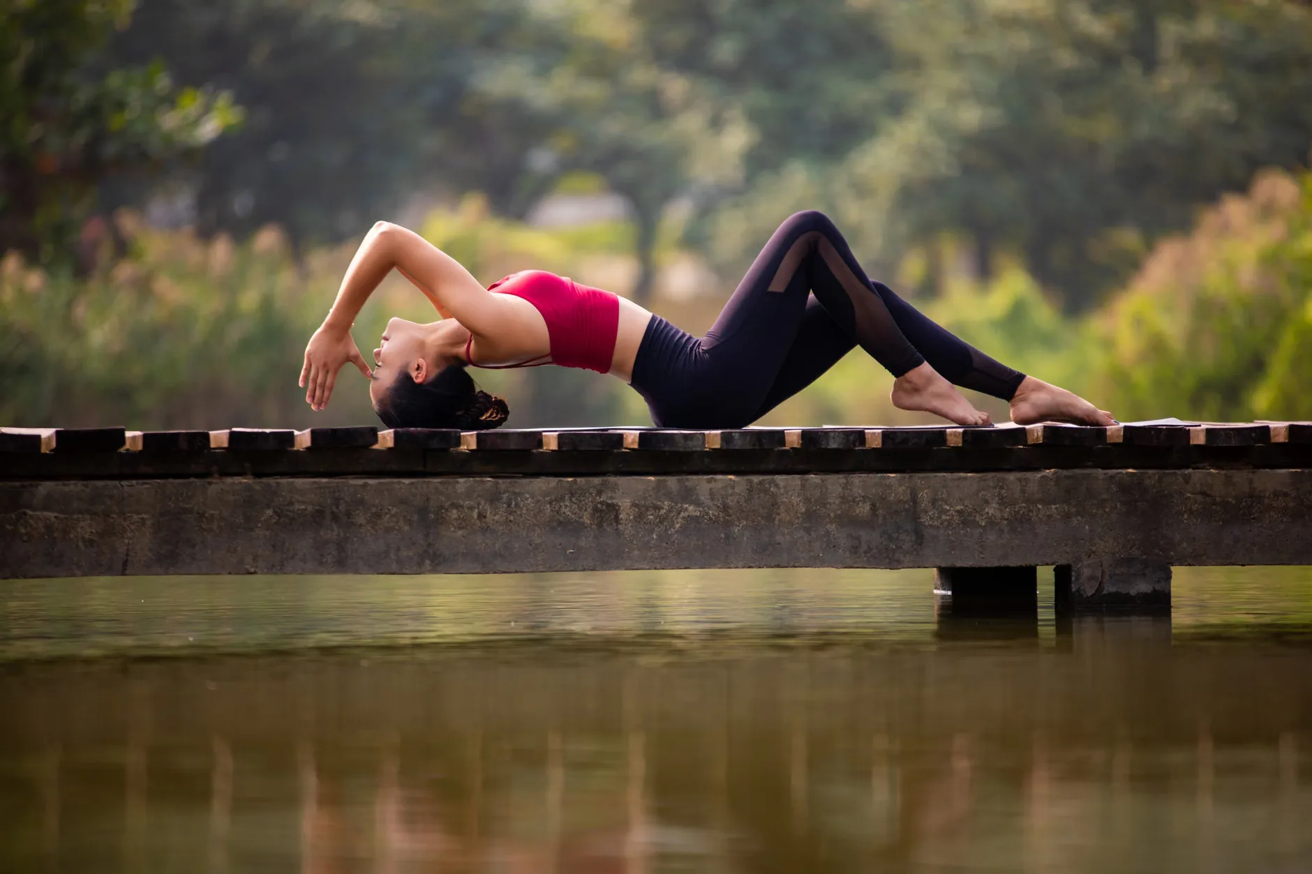 Outdoor yoga at Box Hill at Box Hill