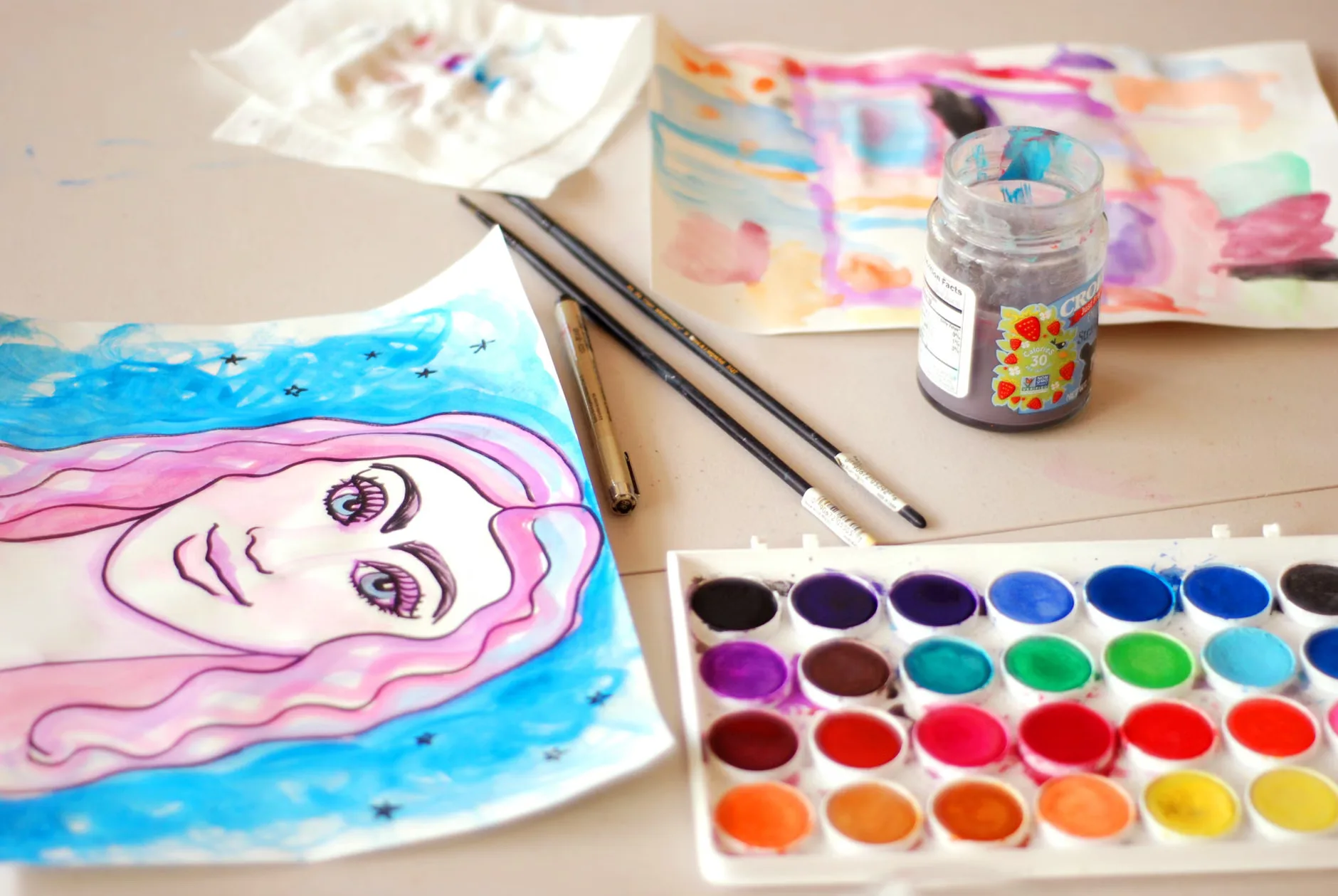 Paint and Sip - Northern Lights | Town and Gown at Town and Gown
