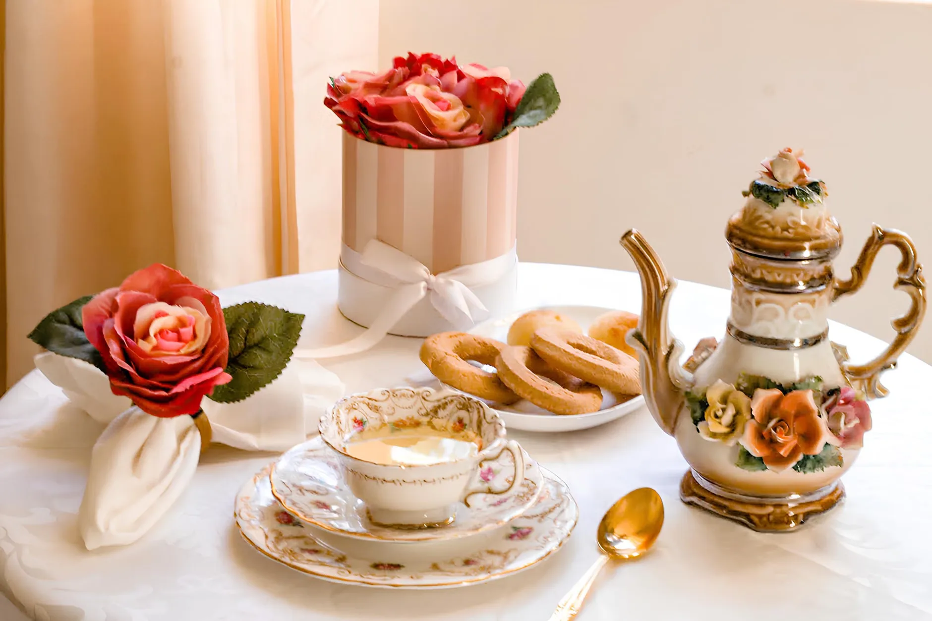 Sparkling Afternoon Tea for Two at Hogarths Stone Manor, Worcestershire at Hogarths Stone Manor, Worcestershire, Kidderminster