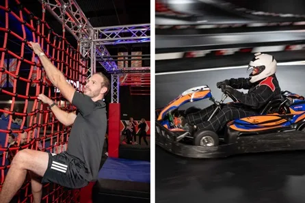 Ninja Warrior Adventure Park and Karting Session with Interactive Darts for Two at Ninja Warrior Adventure Park