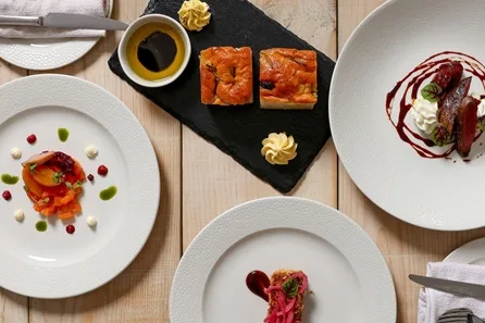 Three Course Fine Dining Meal with Champagne for Two at Woodborough Hall at Woodborough Hall