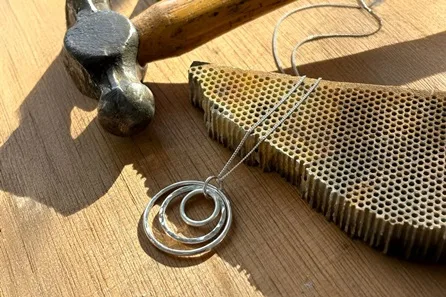 Trio Circle Silver Pendant Necklace Making Workshop for Two by Soremi Jewellery at Leeds