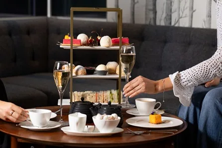 Afternoon Tea for Two at The Library Champagne Lounge, Edwardian Manchester