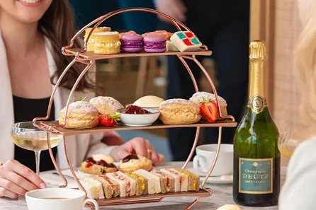 Afternoon Tea with English Sparkling Wine for Two at The Nook on Five Rooftop Restaurant, Cheltenham at The Nook on Five Rooftop Restaurant, Cheltenham
