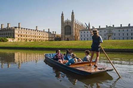 Chauffeured Cambridge Punting Tour for up to Three at Cambridge
