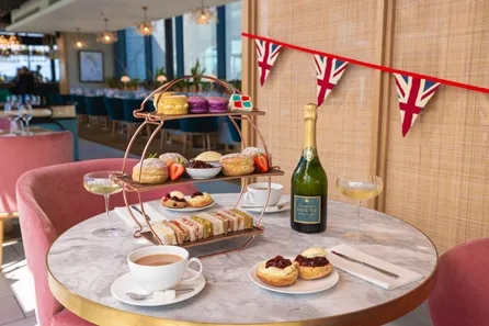 Champagne Afternoon Tea for Two at The Nook On Five Rooftop Restaurant, Cheltenham at The Nook On Five Rooftop Restaurant, Cheltenham