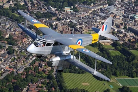 Dragon Rapide Pleasure Flight Over Cambridge, Ely and Newmarket at Duxford IWM